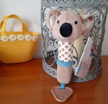 Doudou Koala pouet-pouet +anneau dentitio