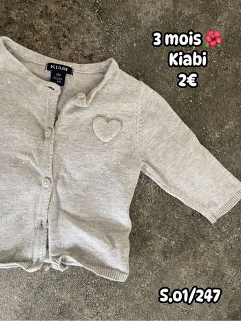 Gilet 🌺 3 mois 🌺 Kiabi