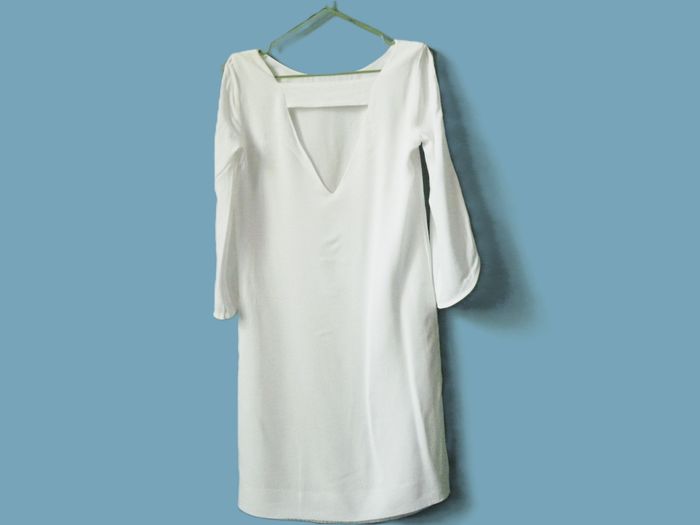 Robe Femme Ikks 34 XS blanc argent chic ceremonie mariage TBE - photo numéro 3