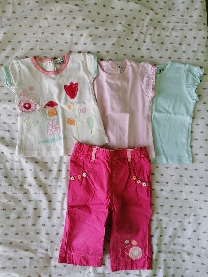 Lot 15 vêtements été fille 6 mois - photo numéro 3