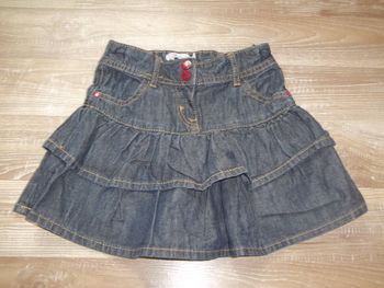 Jupe (1) volantée jean Gémo 6 ans