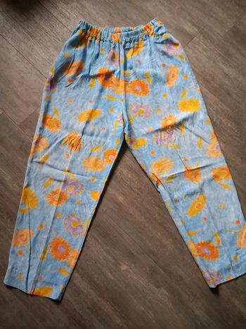 Pantalon léger fleurie M