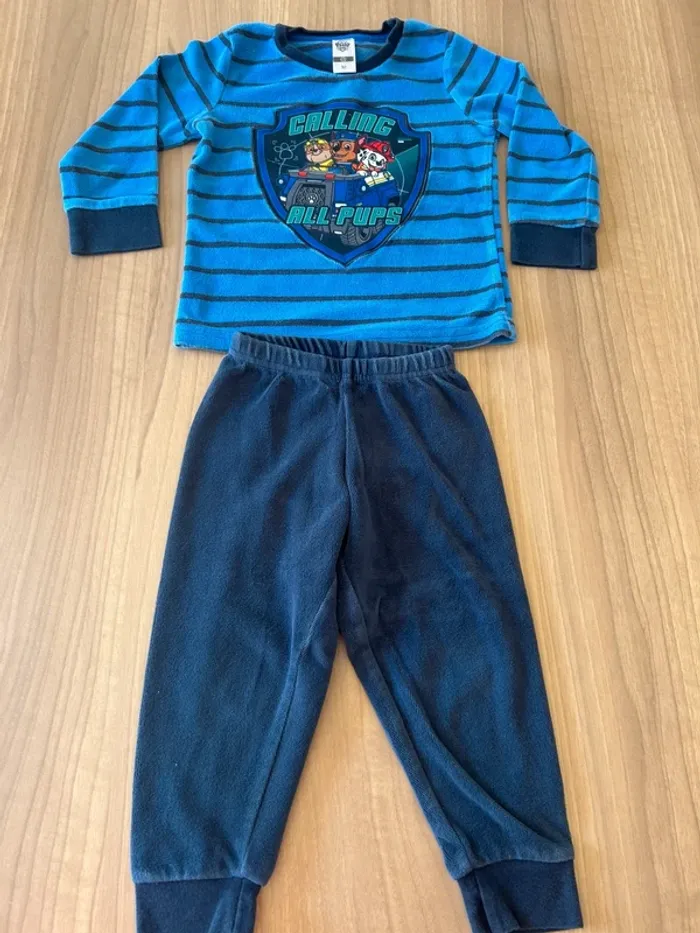 Pyjama velour 2 ans pat patrouille