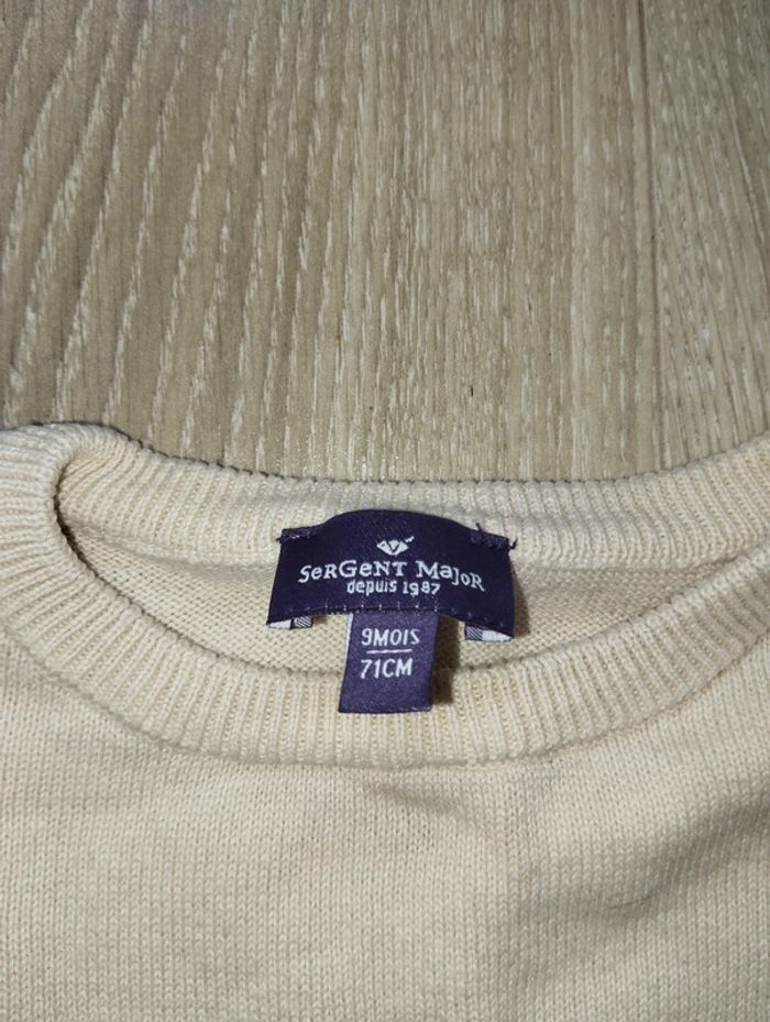 Pull fin mignon Sergent Major 9 mois garçon fille - photo numéro 3