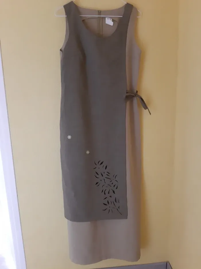 Robe longue droite T40