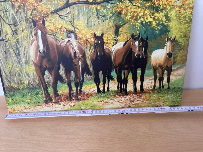 tableau paysage chevaux - photo numéro 5