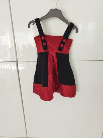 Robe été noire et rouge 24-36 mois 