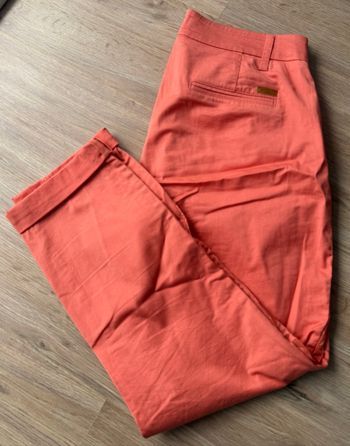 Pantalon chino corail « Miss Captain Tortue »