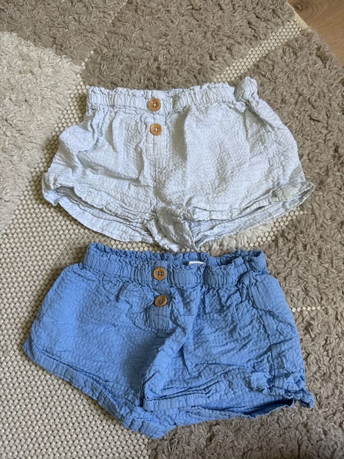 Lot 2 shorts 12-18 mois