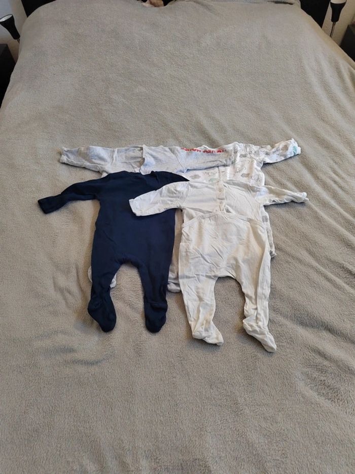 Lot 4 pyjamas été 6 mois - photo numéro 2
