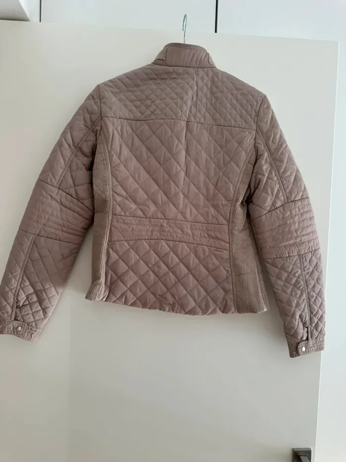 Veste matelassée beige pour femme taille L - photo numéro 7