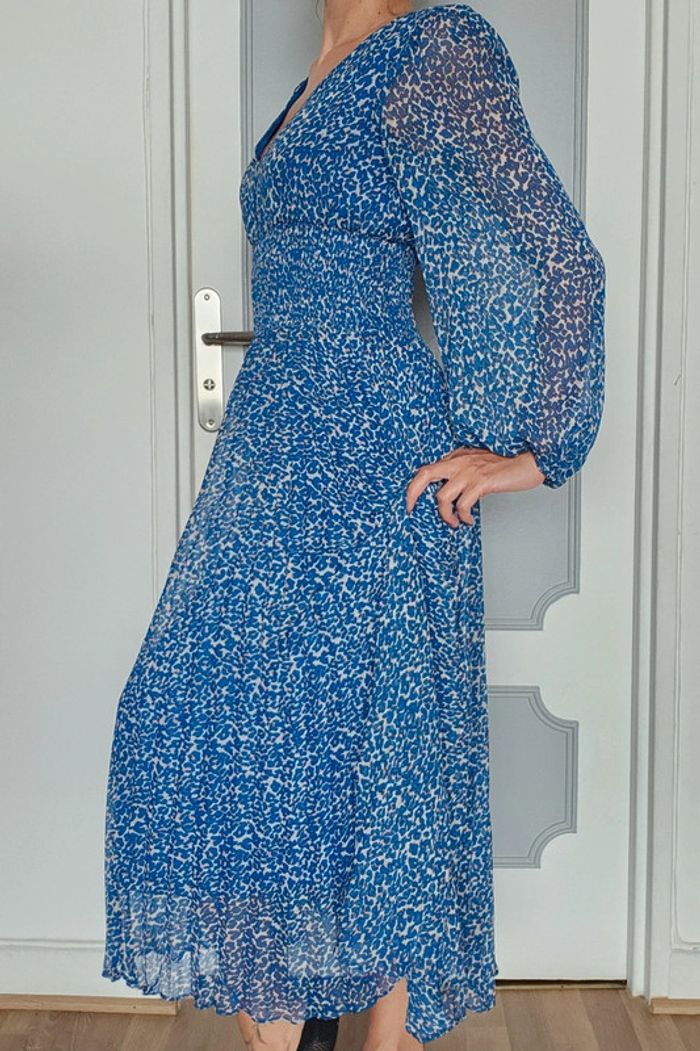 Robe longue fluide bleue taille 36 - photo numéro 2