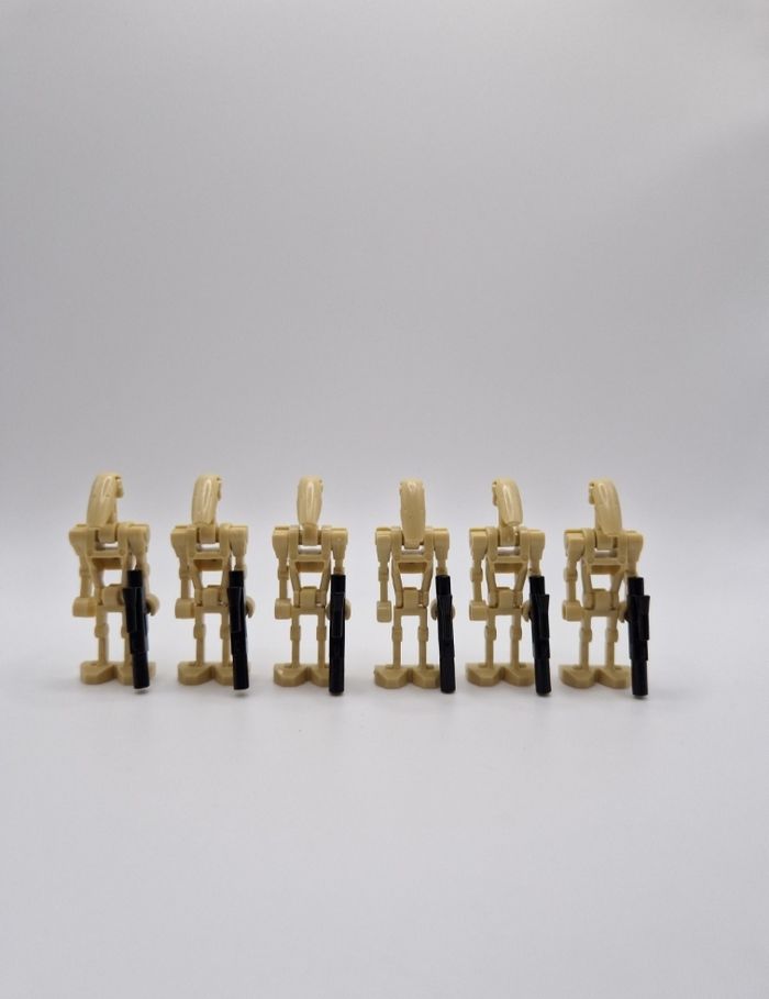 Figurines type lego 6 droides de combats star wars