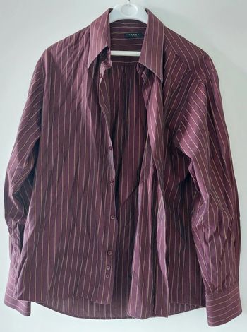 Vêtements - Chemise rayée bordeaux.