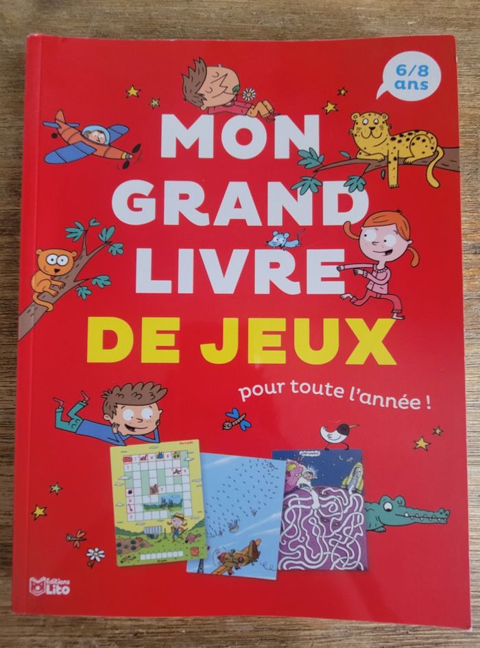Mon grand livre de jeux 6 à 8 ans