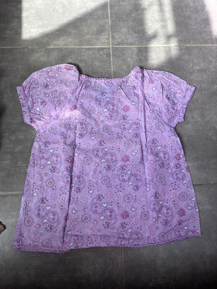 T-shirt violet 12 mois Vynil fraise - photo numéro 3