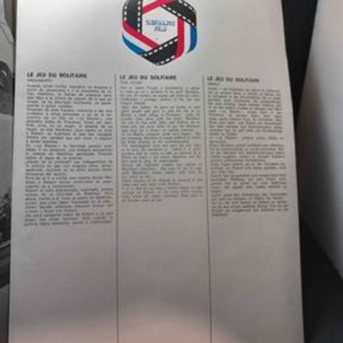 Affiche et synopsis du film le jeu du solitaire - photo numéro 9