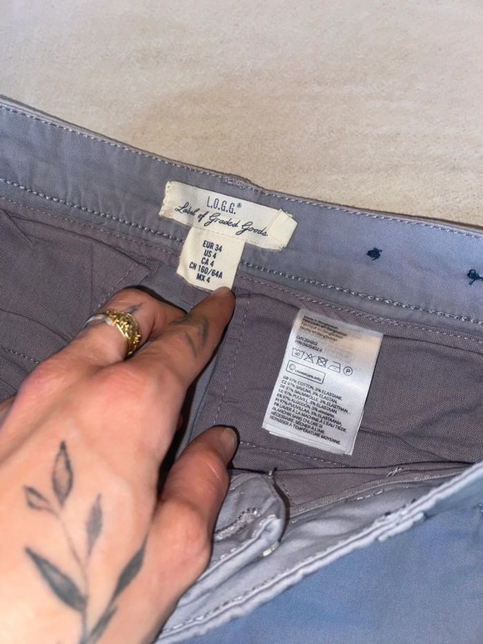Pantalon chino gris - photo numéro 4