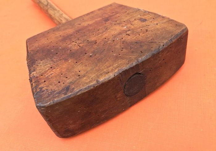 Ancien maillet de menuisier - photo numéro 4