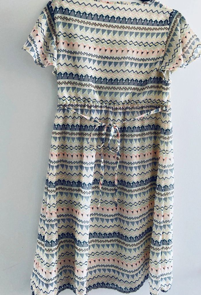 Robe d’été pimkie taille 38 à motif bleu jaune - photo numéro 5