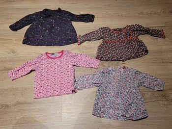 Tee shirt chemise coloré 6 mois