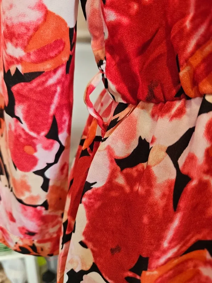 Robe longue fleurie 🌸 36 manches longues Suzzy & Milly neuf avec étiquette 🏷 #lora11femme36 - photo numéro 7