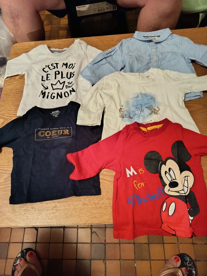 5 hauts manches longues 3 mois