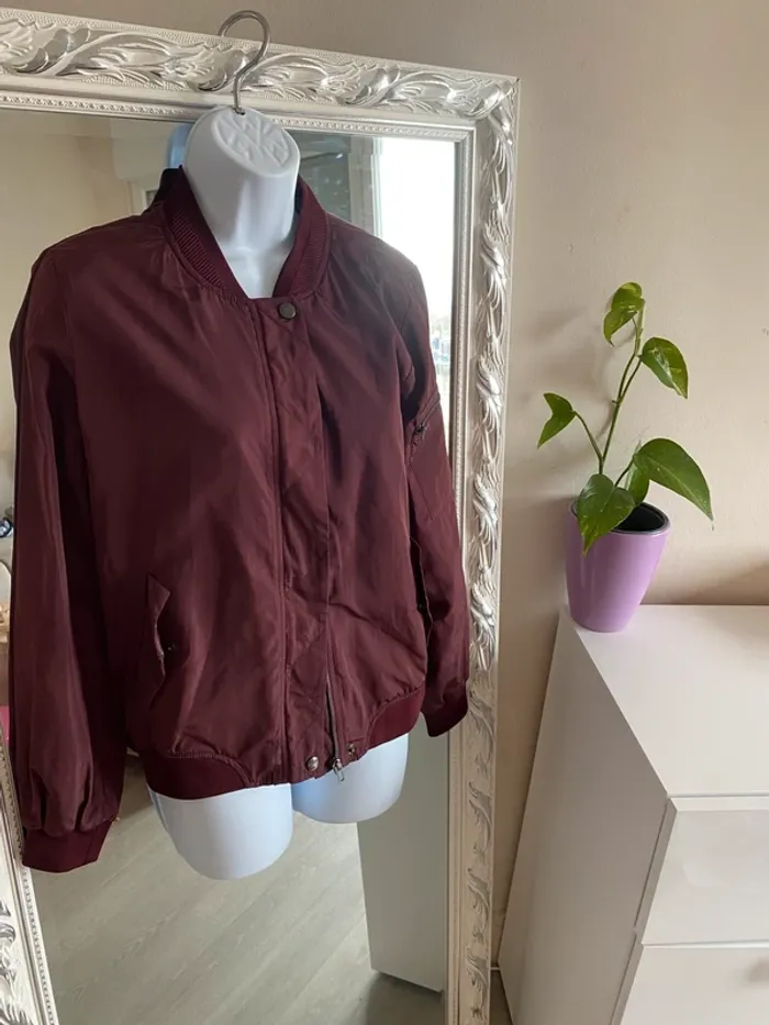 Veste bordeaux camaïeu