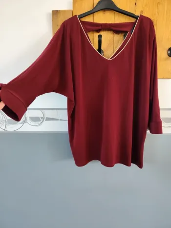 Blouse col v