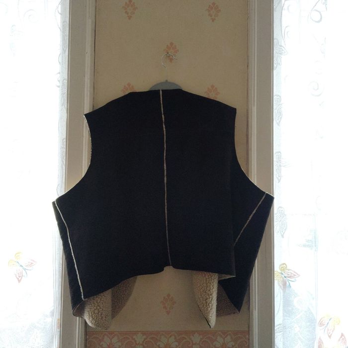 Gilet sans manche daim fourré mouton - photo numéro 6