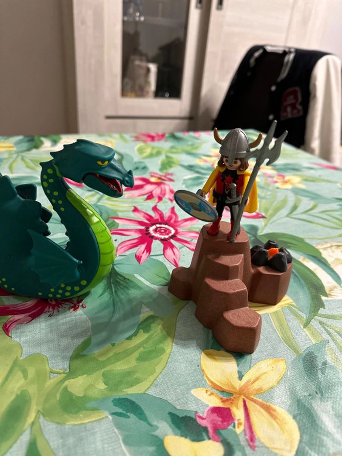 Monstre du loch ness avec viking playmobil - photo numéro 2
