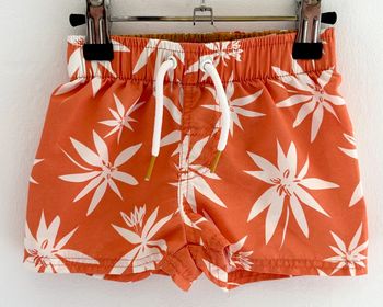 Short de bain orange