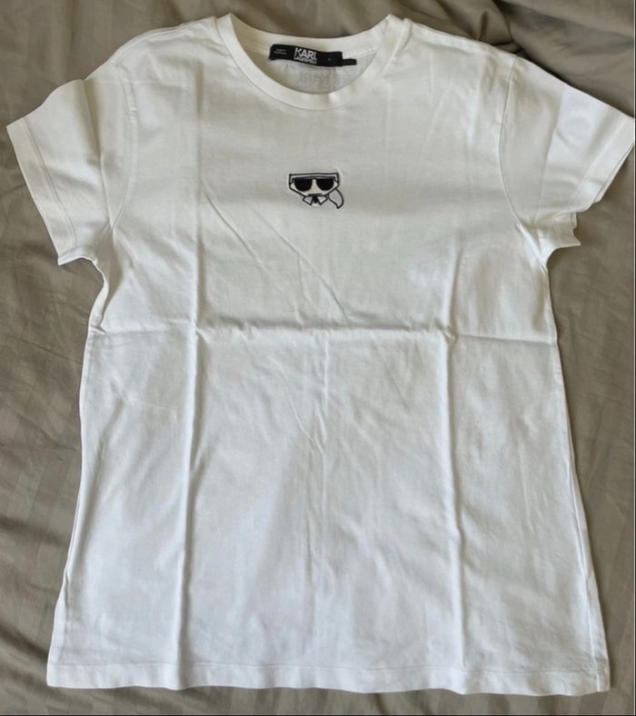T shirt blanc karl lagerfeld
