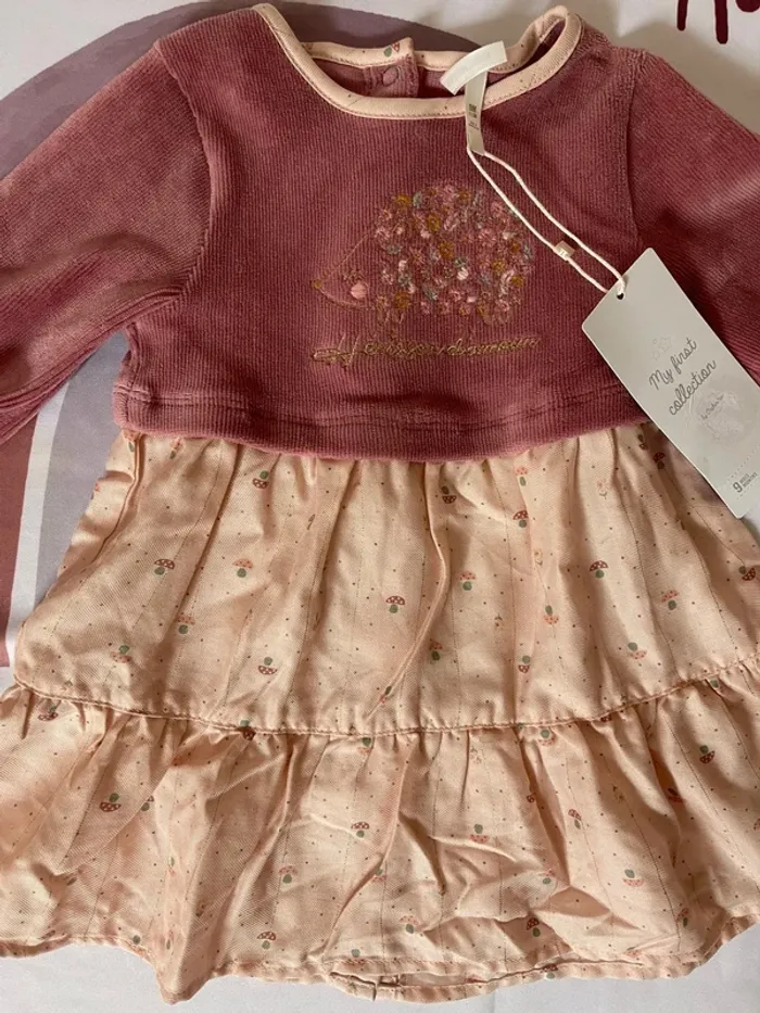 Robe bébé fille Orchestra – Neuve avec étiquette – Taille 9 mois🌸 - photo numéro 3
