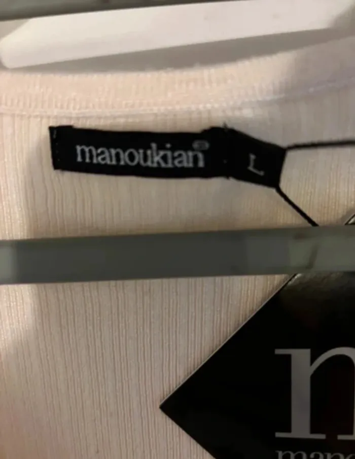 Robe élégante crème Manoukian 👗 taille L neuve - photo numéro 7