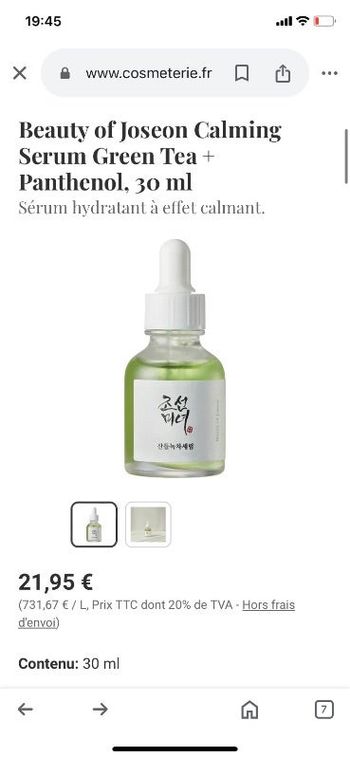 Sérum apaisant anti-acné - Thé vert & panthénol - Visage - 30 ml