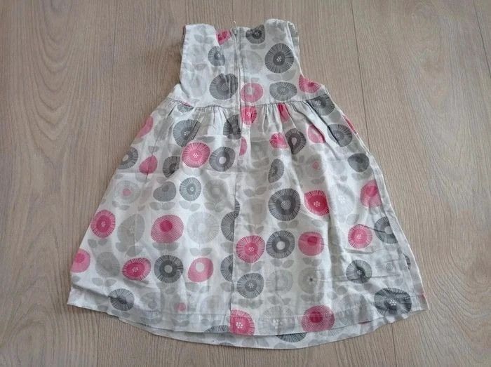 Ensemble fille 3 pièces robe tee shirt ML et collants Obaïbi 18 mois - photo numéro 3
