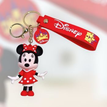 Porte clés Minnie en silicone