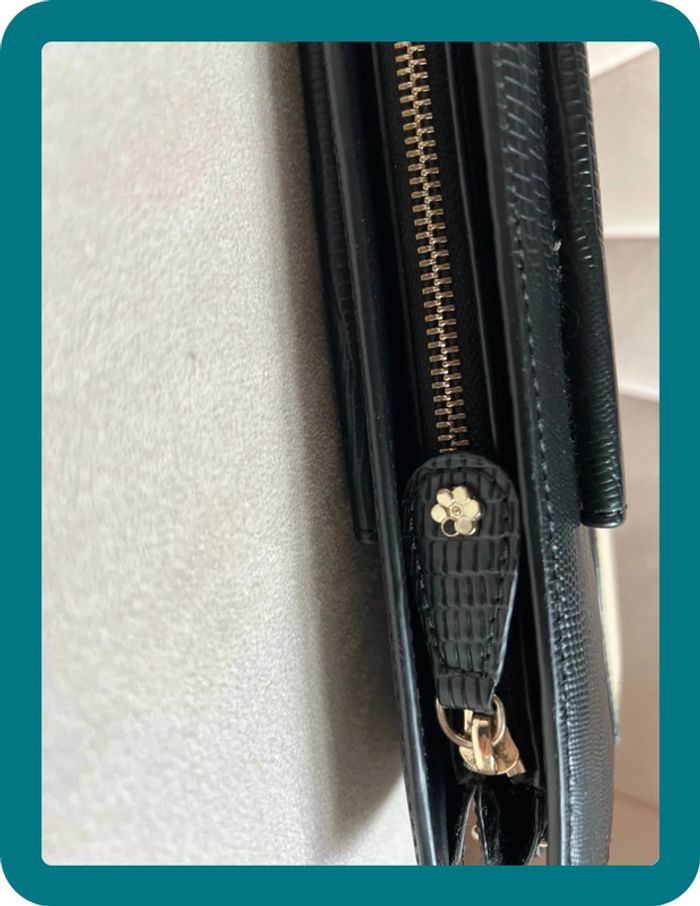 Sac pochette porté main ou épaule façon cuir exotique - Anne Fontaine - photo numéro 8