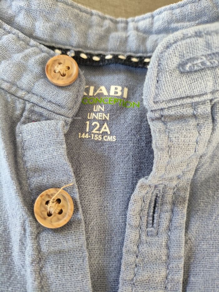 Chemise bleue Kiabi 12 ans
Chemise coton/lin, - photo numéro 6
