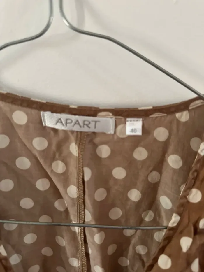 Robe satiné à pois apart taille 40 - photo numéro 5