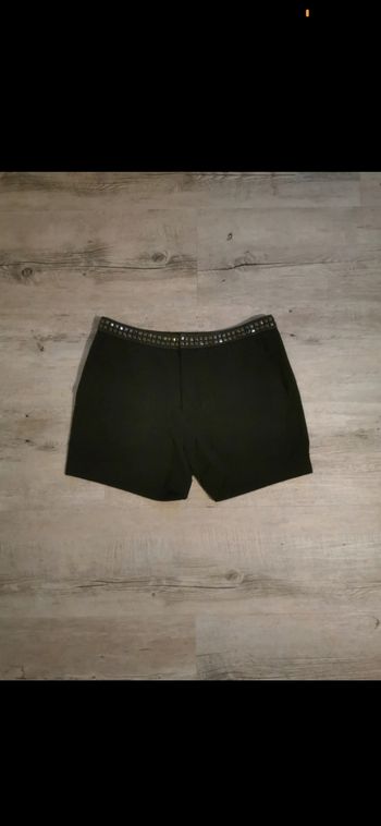Short noir Zara basic strass