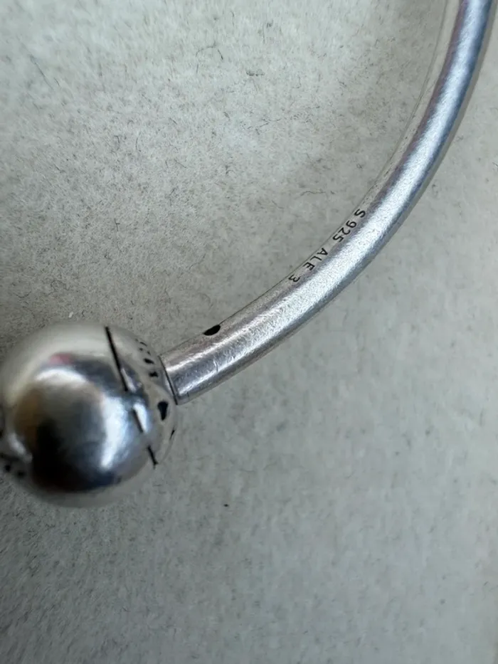 Bracelet Jonc ouvert Pandora Authentique en argent Taille 3 - photo numéro 4