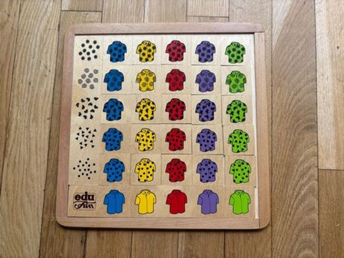 Montessori jeux edufun logique bois enfant