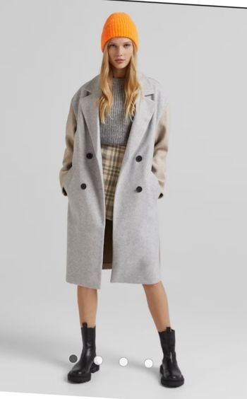 Manteau beige et marron taille 36