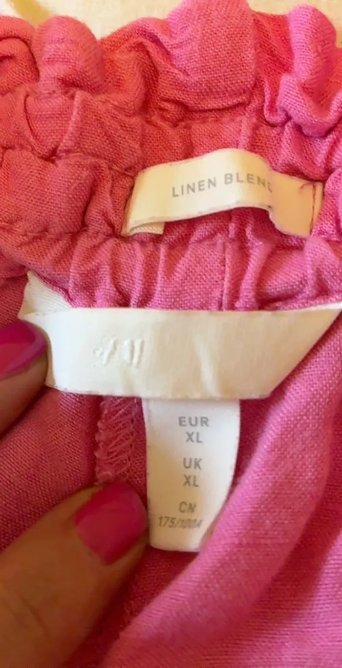 Pantalon large décontracté rose H&M - photo numéro 8