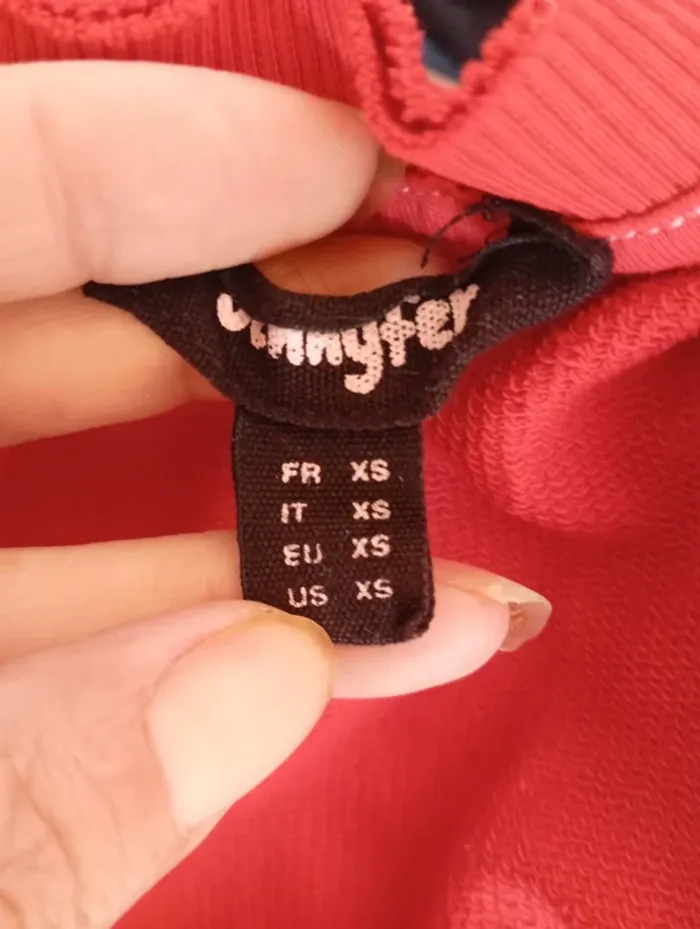 T-shirt crop top rouge Jennyfer taille XS - photo numéro 3