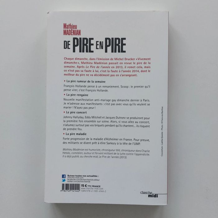 Livre - De pire en pire - photo numéro 2