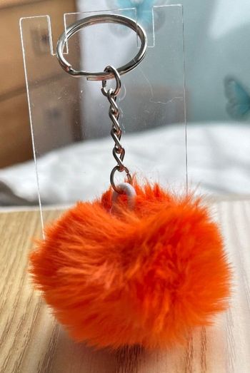 Porte clé pompon fourrure