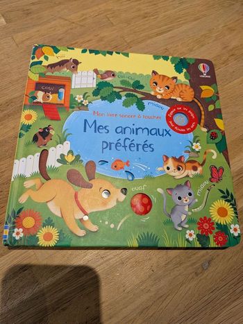 Livre sonore mes animaux préférés en très bon état Usborne 